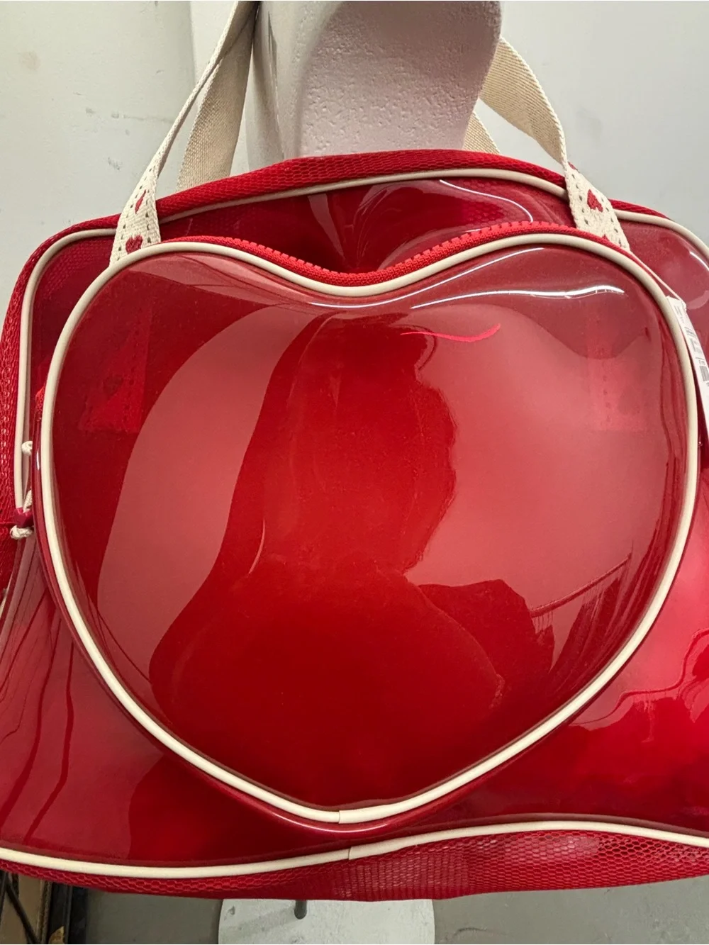 Zara Red Heart Tote